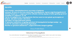 Desktop Screenshot of kunstgalleriet.dk