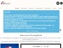 Tablet Screenshot of kunstgalleriet.dk