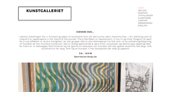 Desktop Screenshot of kunstgalleriet.no