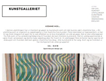 Tablet Screenshot of kunstgalleriet.no